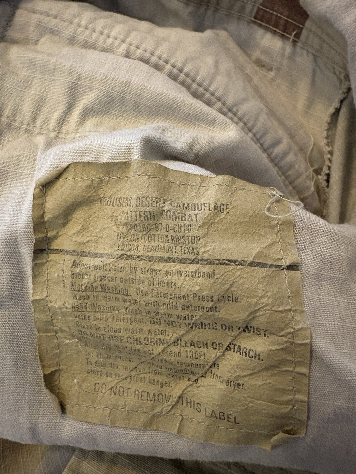 US Military Issue DCU Pants, Ripstop, Sz X Large Long, Preowned