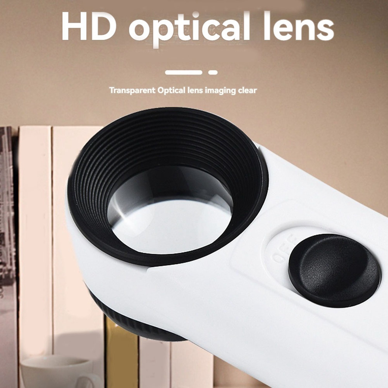 2pcs 40X Magnifier with Light Magnifier, Portable Desk Reading Light for di1555