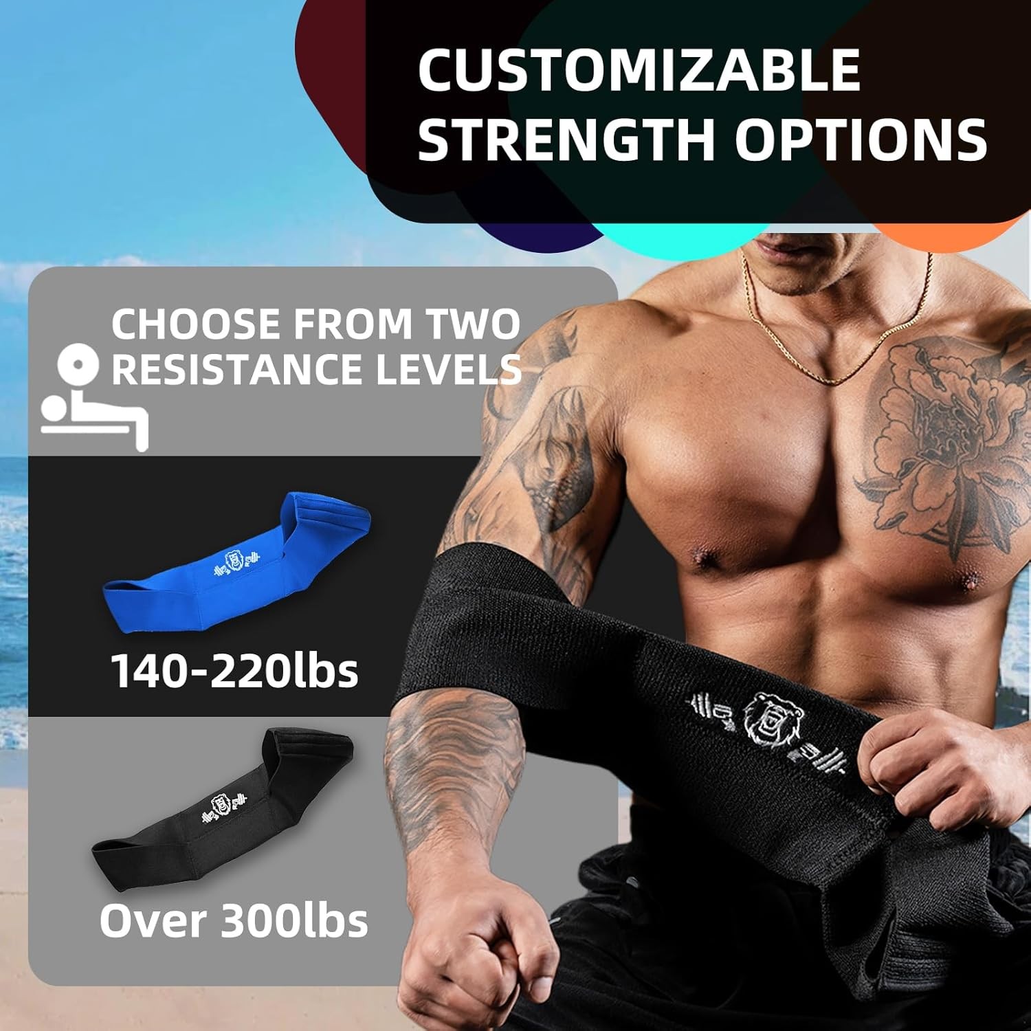 MANUEKLEAR Sling Bench Press Band for Power Lifting