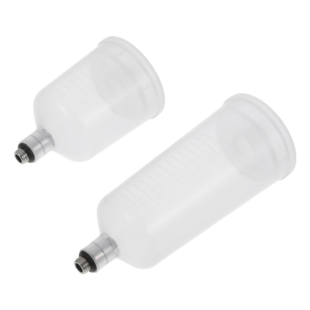 Set of 3 Dual Size Paint Cups Airbrush Replacement Part Pot Replaceable