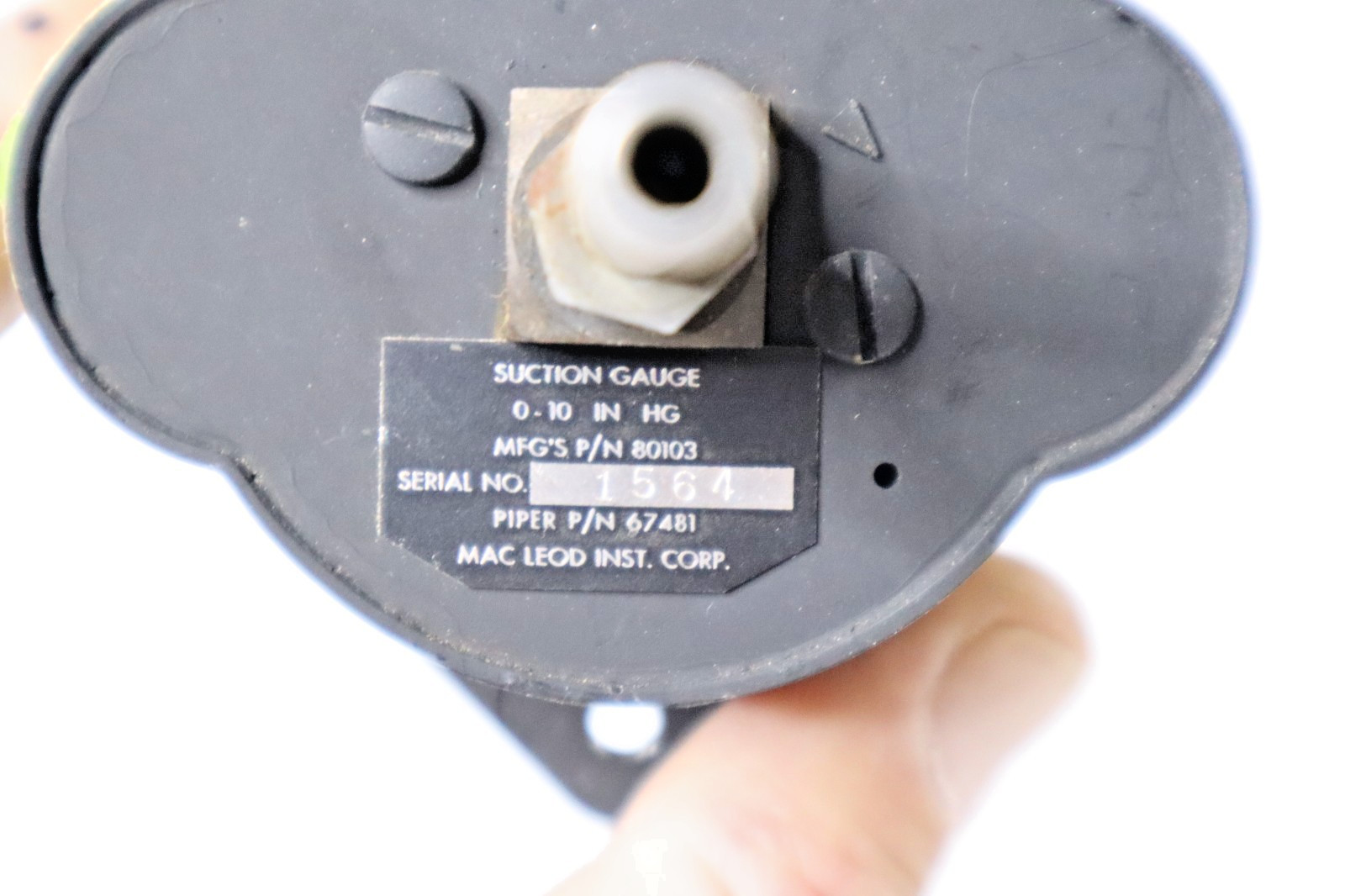 Mac Leod 80103 Suction Gauge Indicator Piper 67481