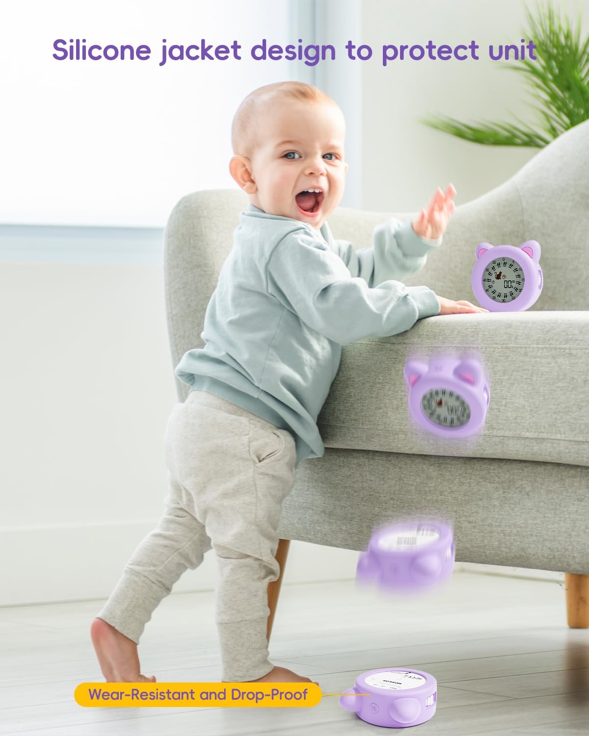 Visual Timer for Kids with Pause, Clock and Alarm Function, 299 min Cute Cat ...