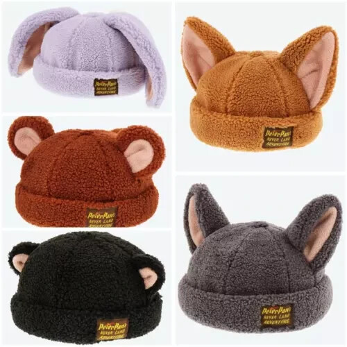 Tokyo Disney Resort Peter pan Fantasy Springs Hat Cap Lost Boys Kids Fluffy