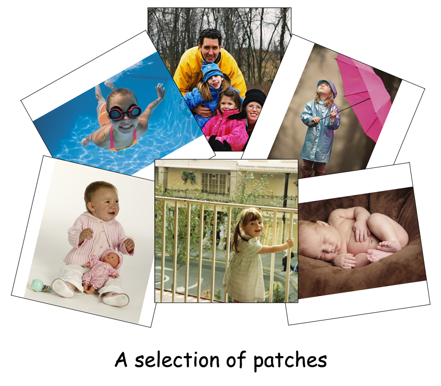 Quilting Patch, personalised printed photo patch for quilting 8 inch square