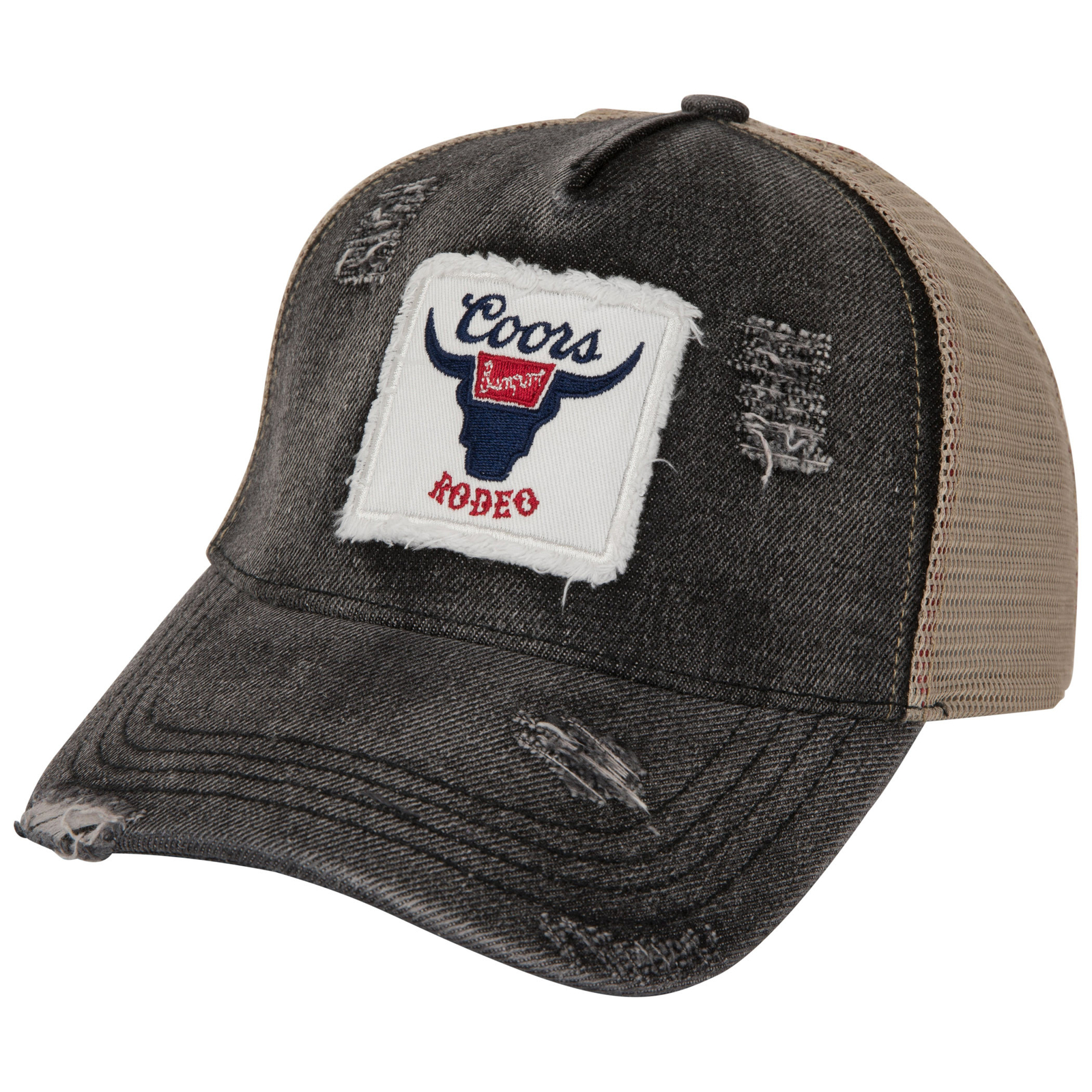 Coors Banquet Rodeo Trucker Hat Blue