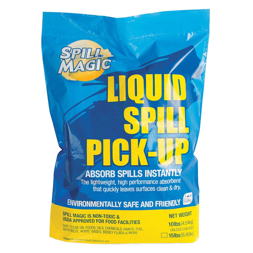 SPILL MAGIC 97115 Absorbent Powder,Universal,Size 15 lb. 437J93