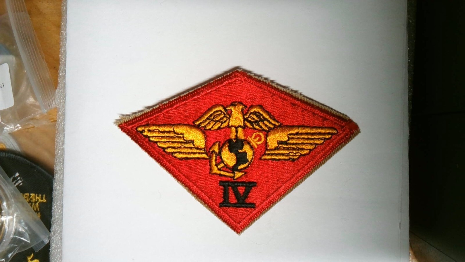 MILITARY PATCH SEW ON 4TH MARINES