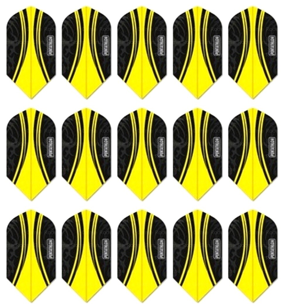 5 Sets Pentathlon Vizion Swish Slim Dart Flights – Ships w/ Tracking - Yellow