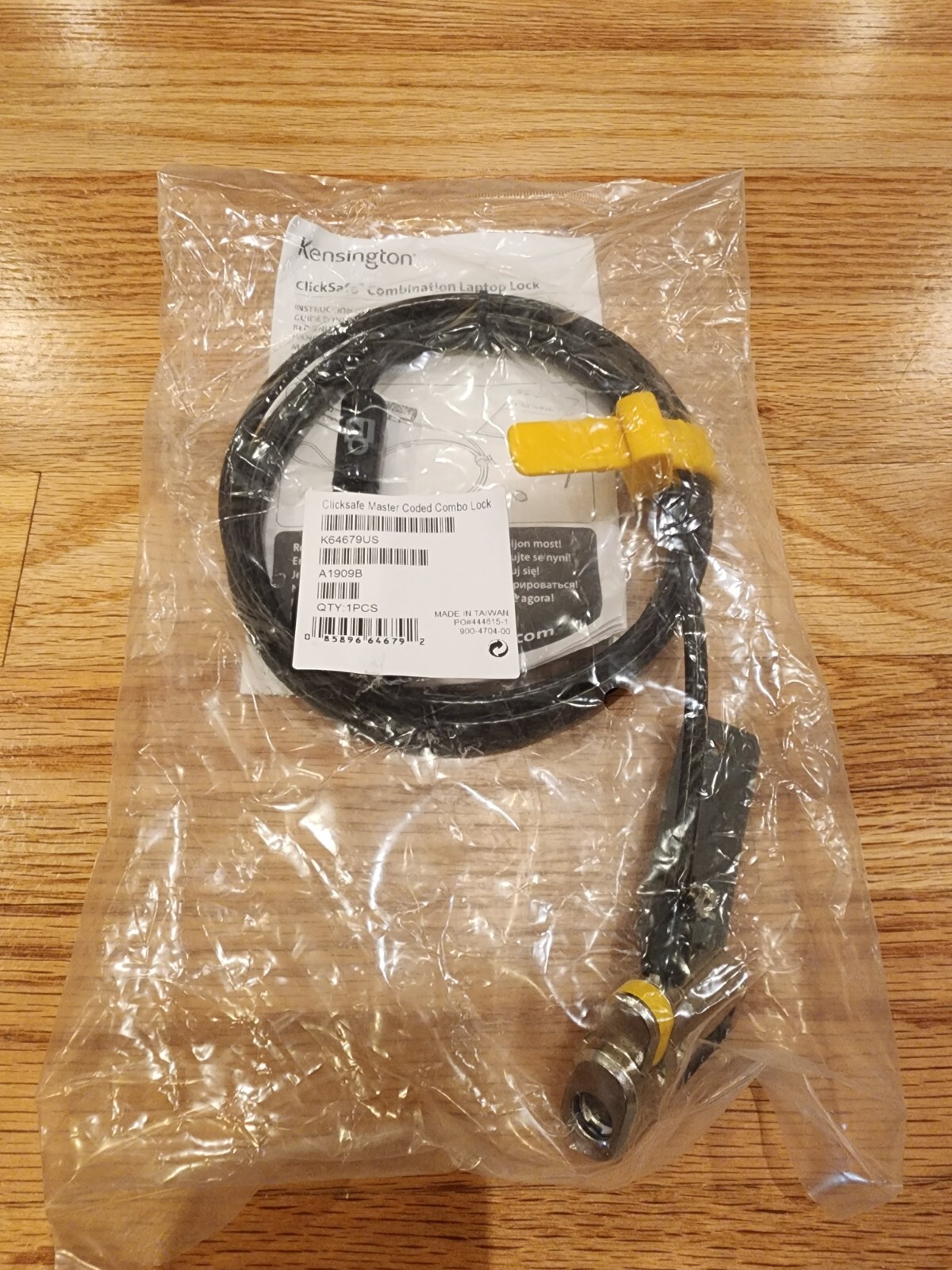 Kensington ClickSafe Keyed Laptop Lock New Sealed 💖