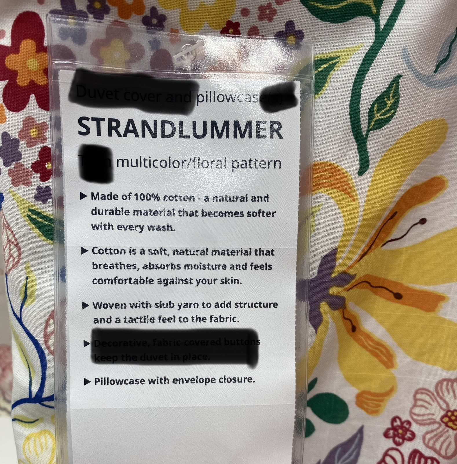 1 Ikea Strandlummer Cotton King Pillowcase 1157
