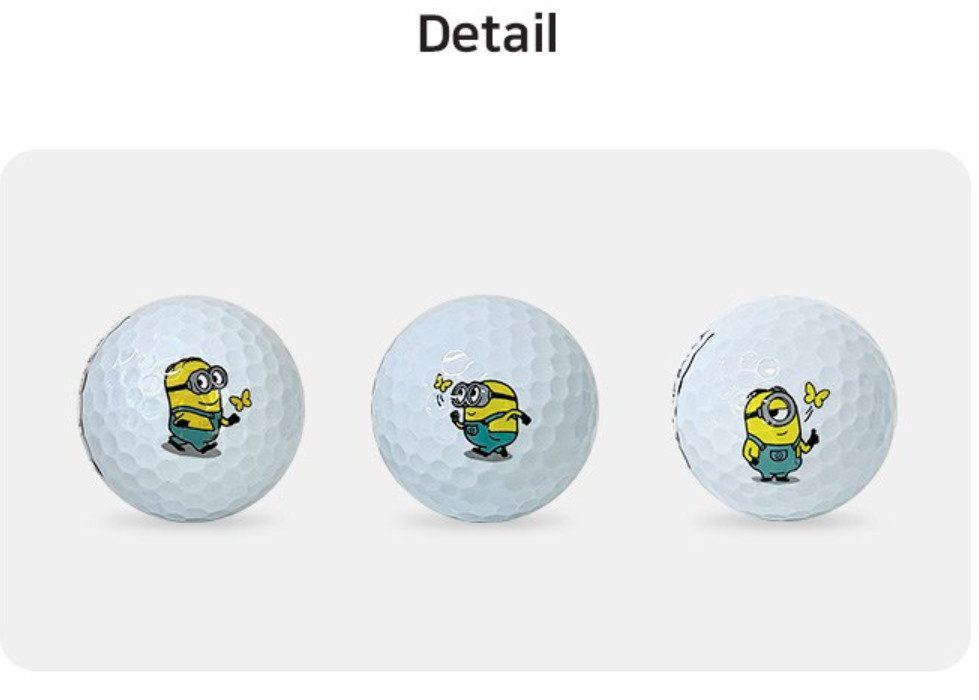 Three Minions Urethane Golf Balls 3 Piece Dozen Choose Bob/Dave/Stuart.