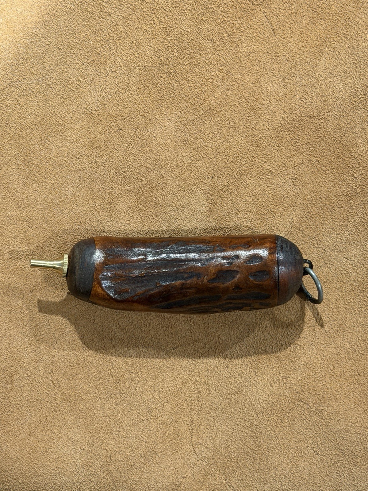 Muzzle-Loaders Wood Flintlock Pan Priming Powder Flask