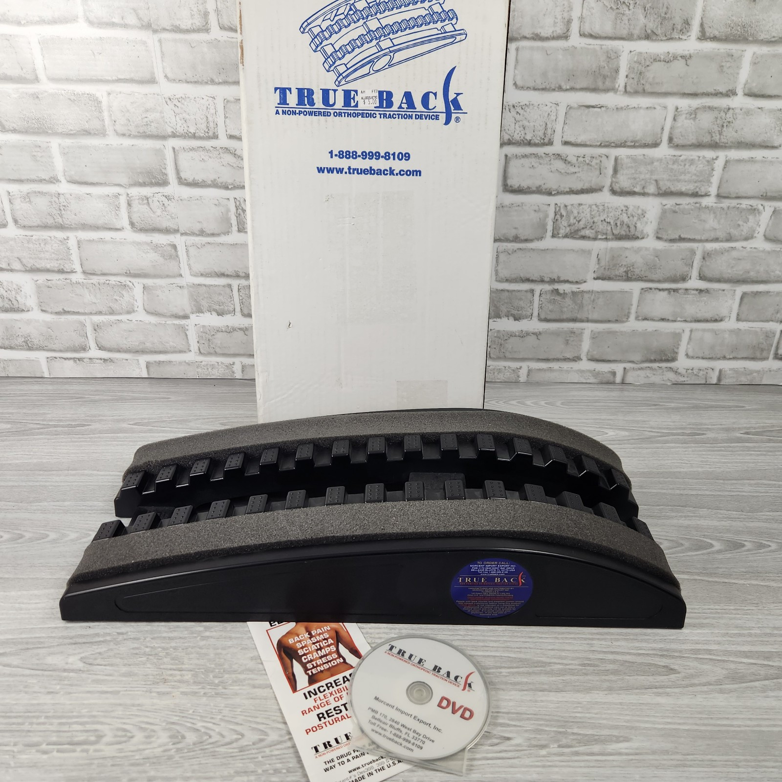 TRUE-BACK Non-Powered Orthopedic Traction Device Spine Alignment Back Pain - EUC