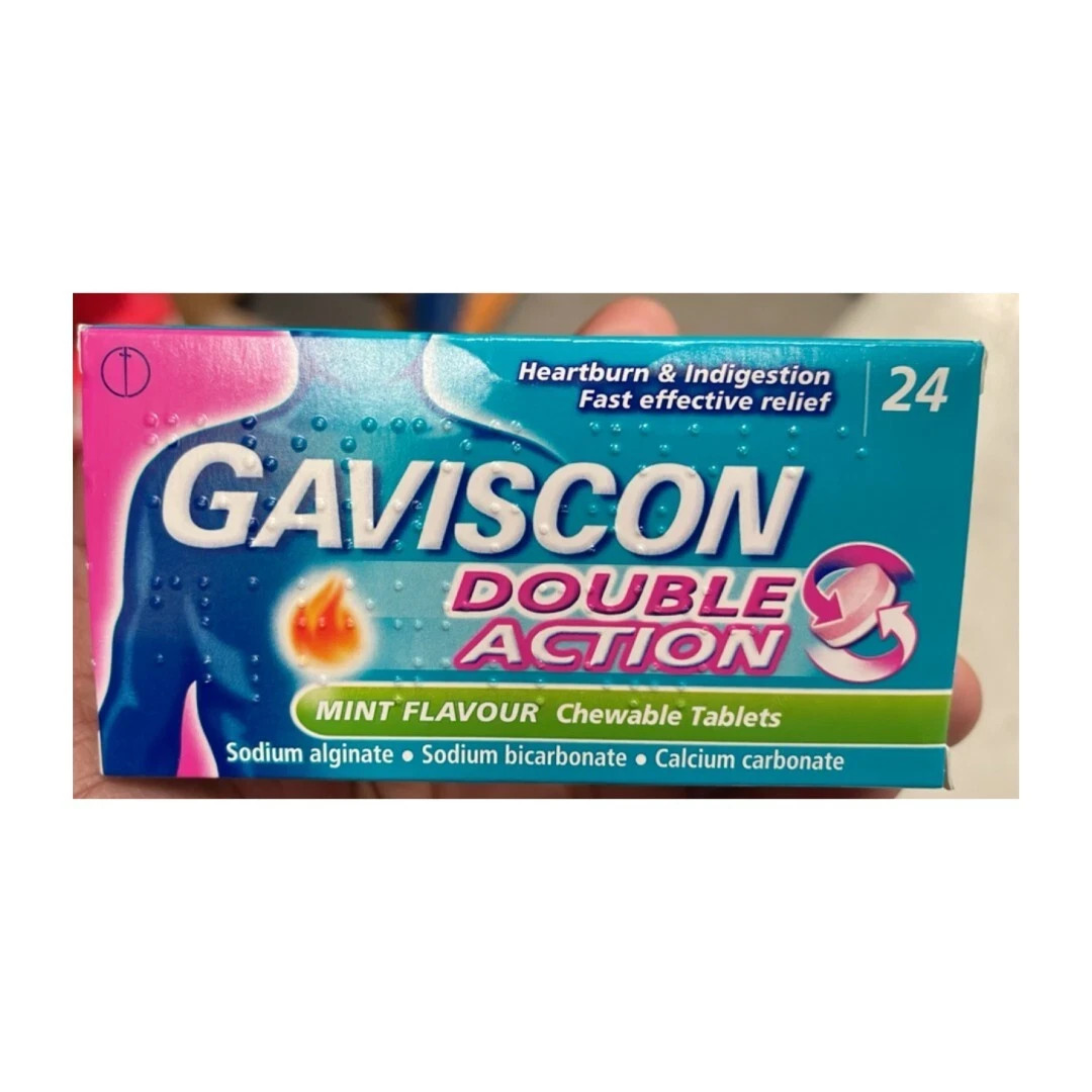 (8 X 24 Count Tablets) Gav-I$Con Tablets Double Action