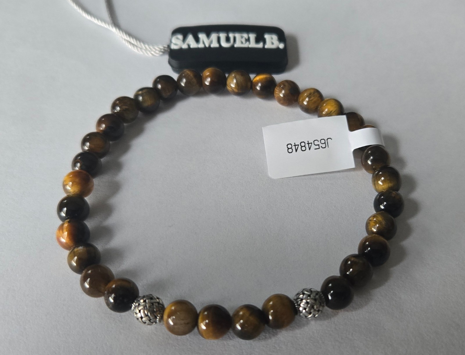 Women's Sterling Silver & Tiger's Eye Stretch Bracelet