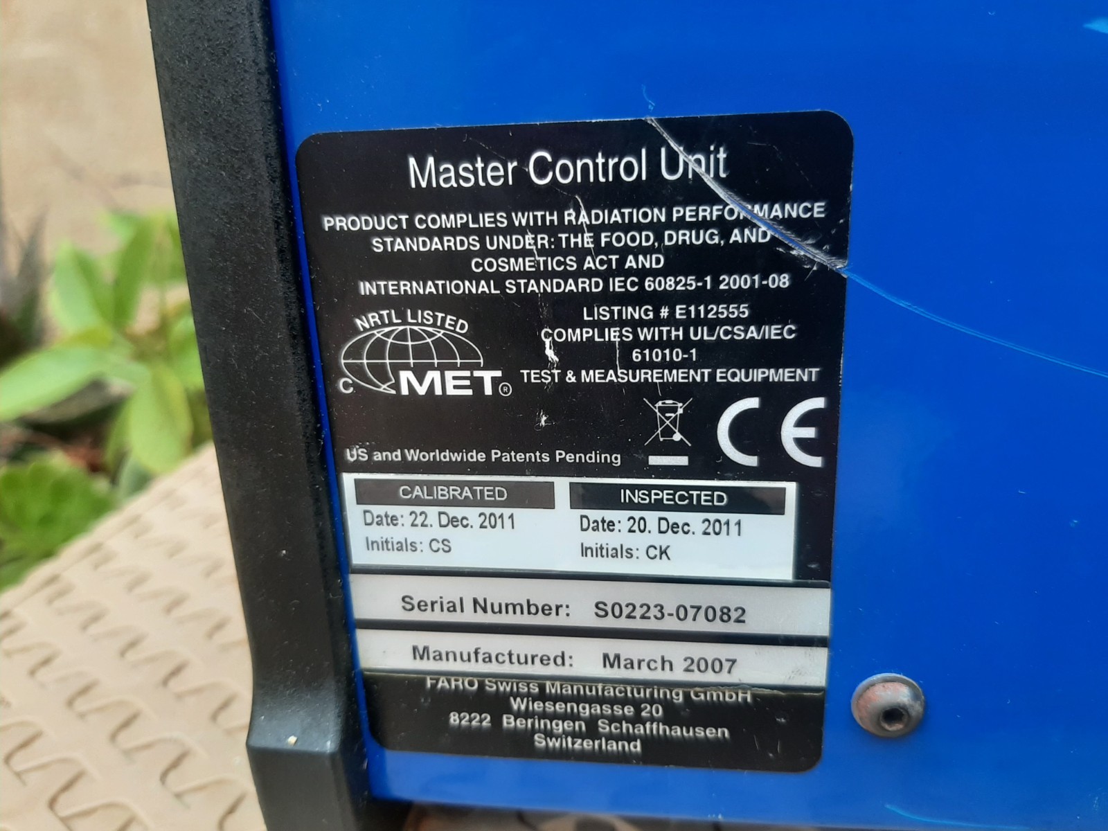 FARO Laser Tracker X V2 & Master Control Unit & FARO Arm P08 With Accessories