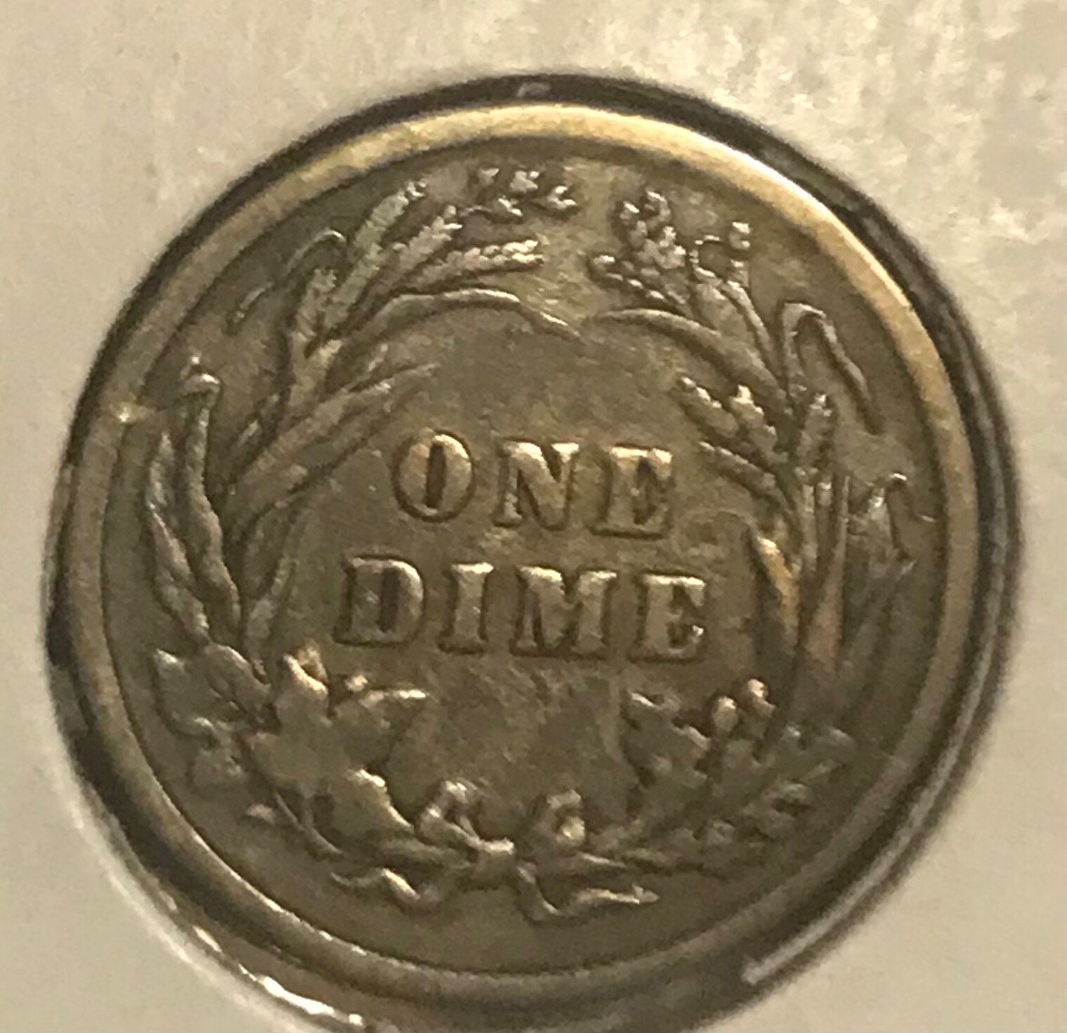 1894 barber dime, Fine