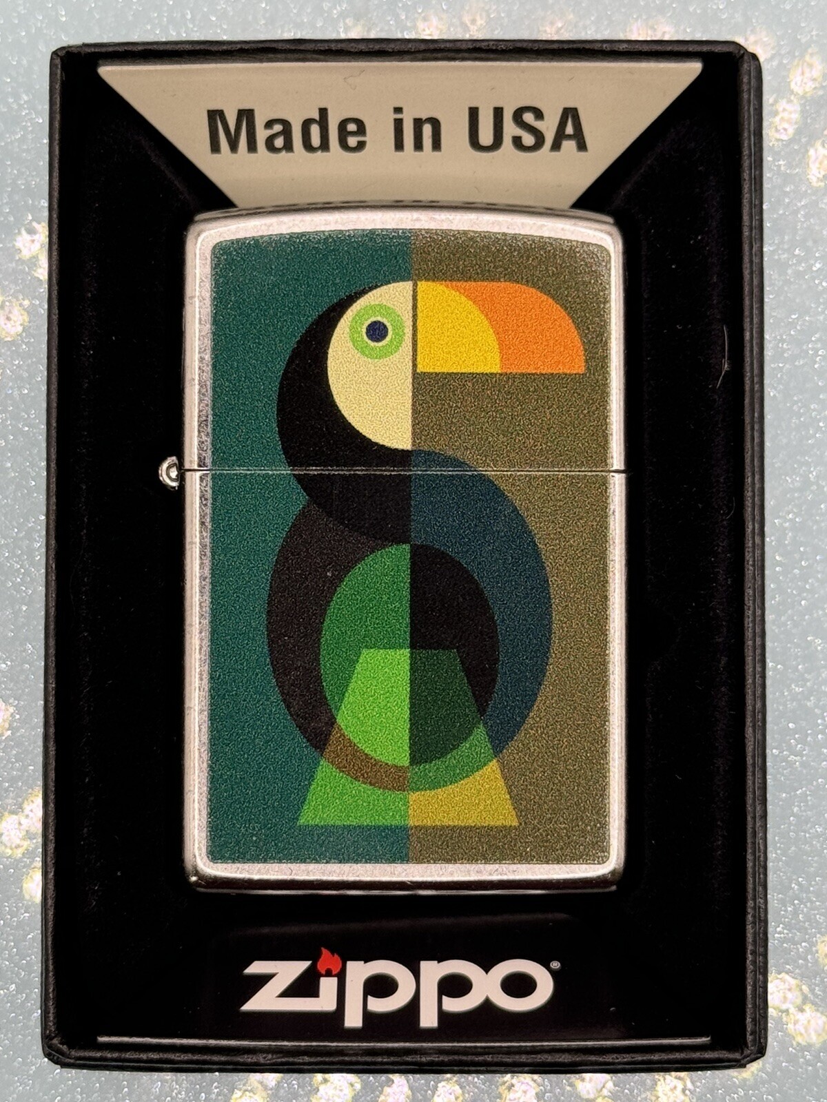 2024 Toucan Bird 46413 Chrome  Zippo Lighter NEW Rick Rietveld
