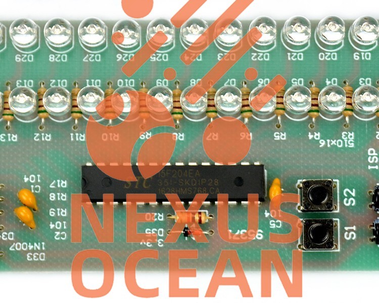 MCU Adjustable Display Pattern LED VU Meter Level Indicator 16 LED Dual Channel