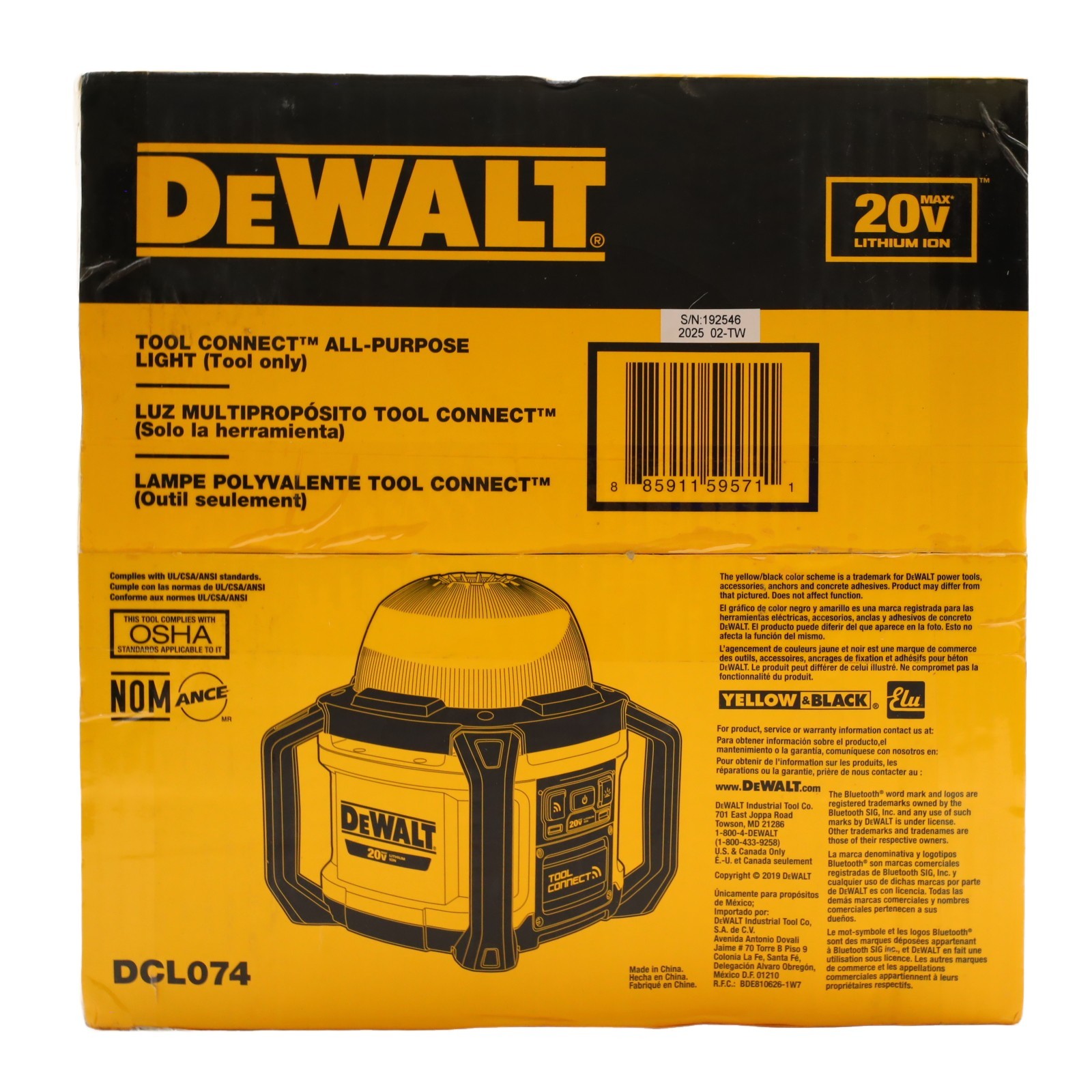 DeWalt DCL074 20V All Purpose Cordless Work Light
