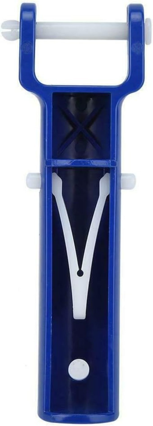 Efficient Pool Vacuum Handle Replacement with V-Clip & Pin - Sturdy Blue Design