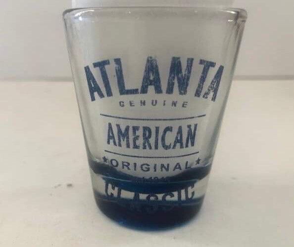 Atlanta American Original Shot Glass, COMBINED SHIPPING (SEE STORE)