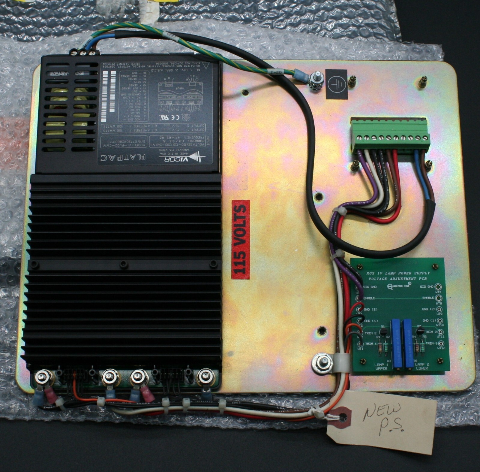 One Quad Tech 052098 RGS IV Lamp Power Supply Vicor VI-PUZZ-CWW GOSS M4000 NEW