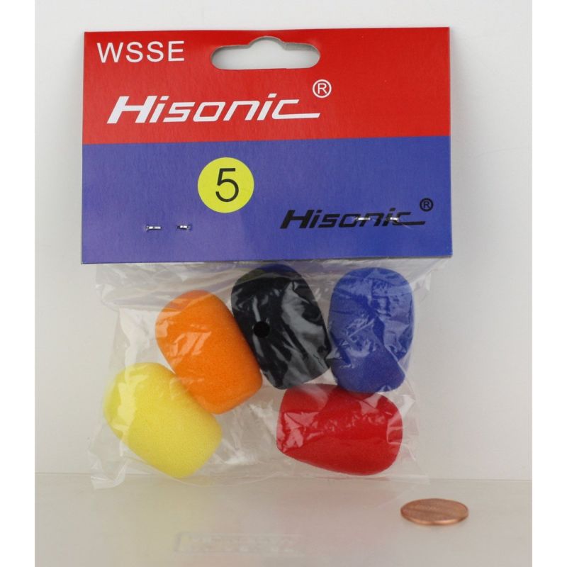 Hisonic Headset Lavalier Microphone Windscreen 5-Pack