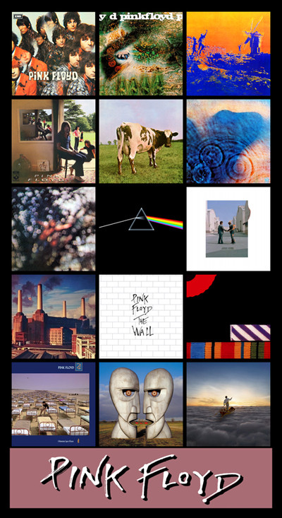 PINK FLOYD album discography magnet (4.5" x 3.5")