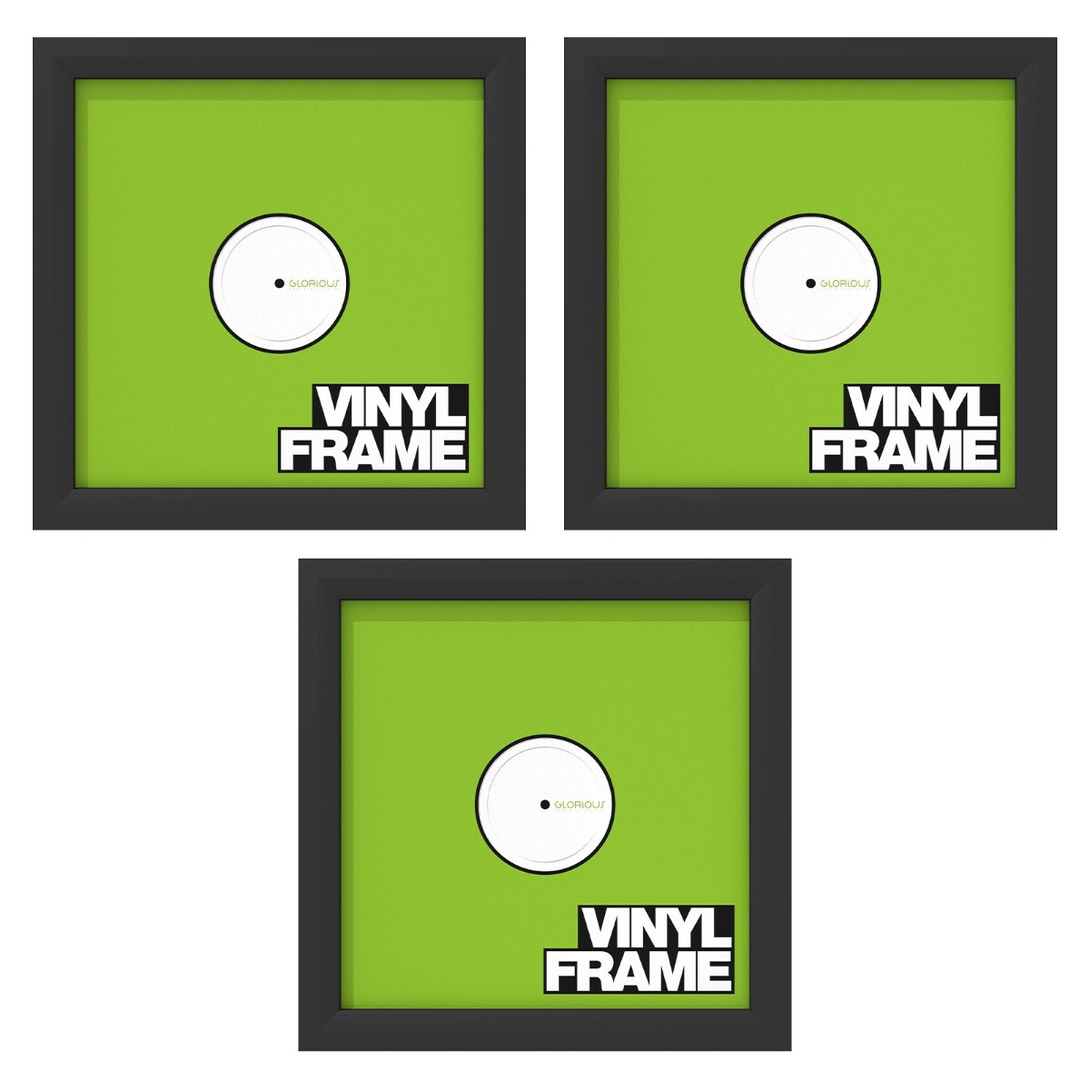 Glorious Vinyl Frame Set Black (Set of 3)