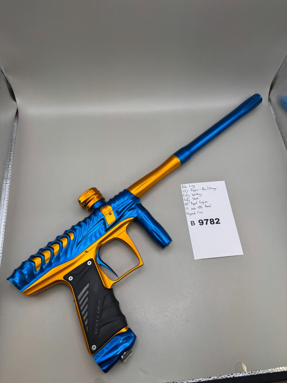 Bob Long VIS Ripper - Blue/Orange - Paintball Marker Fully Working