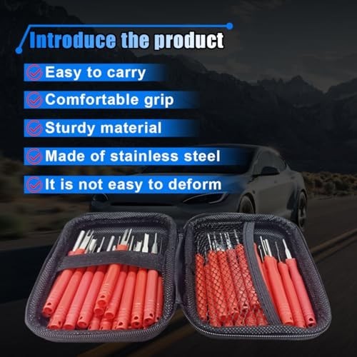 36PCS Terminal Removal Tool Kit Wire Connector Pin Extraction Fuse Puller