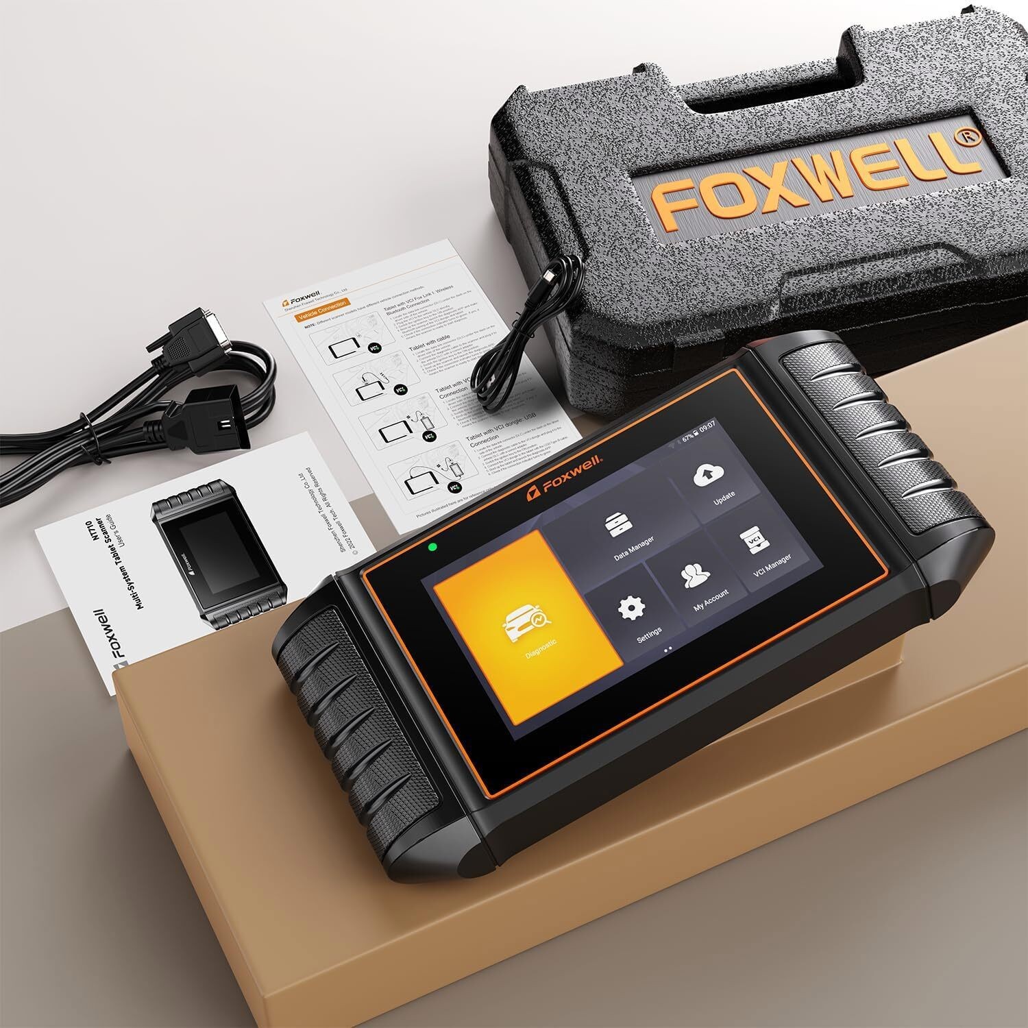 For Chrysler OBD2 Scanner FOXWELL NT710 Auto Bidirectional Ecu Coding TPMS ABS
