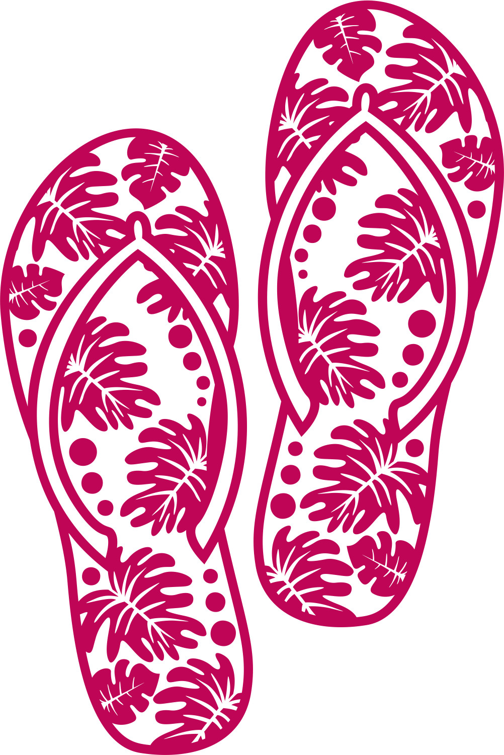 Flip Flops Vinyl Decal Sticker Car Truck SUV Window Bumper Wall Laptop Tablet