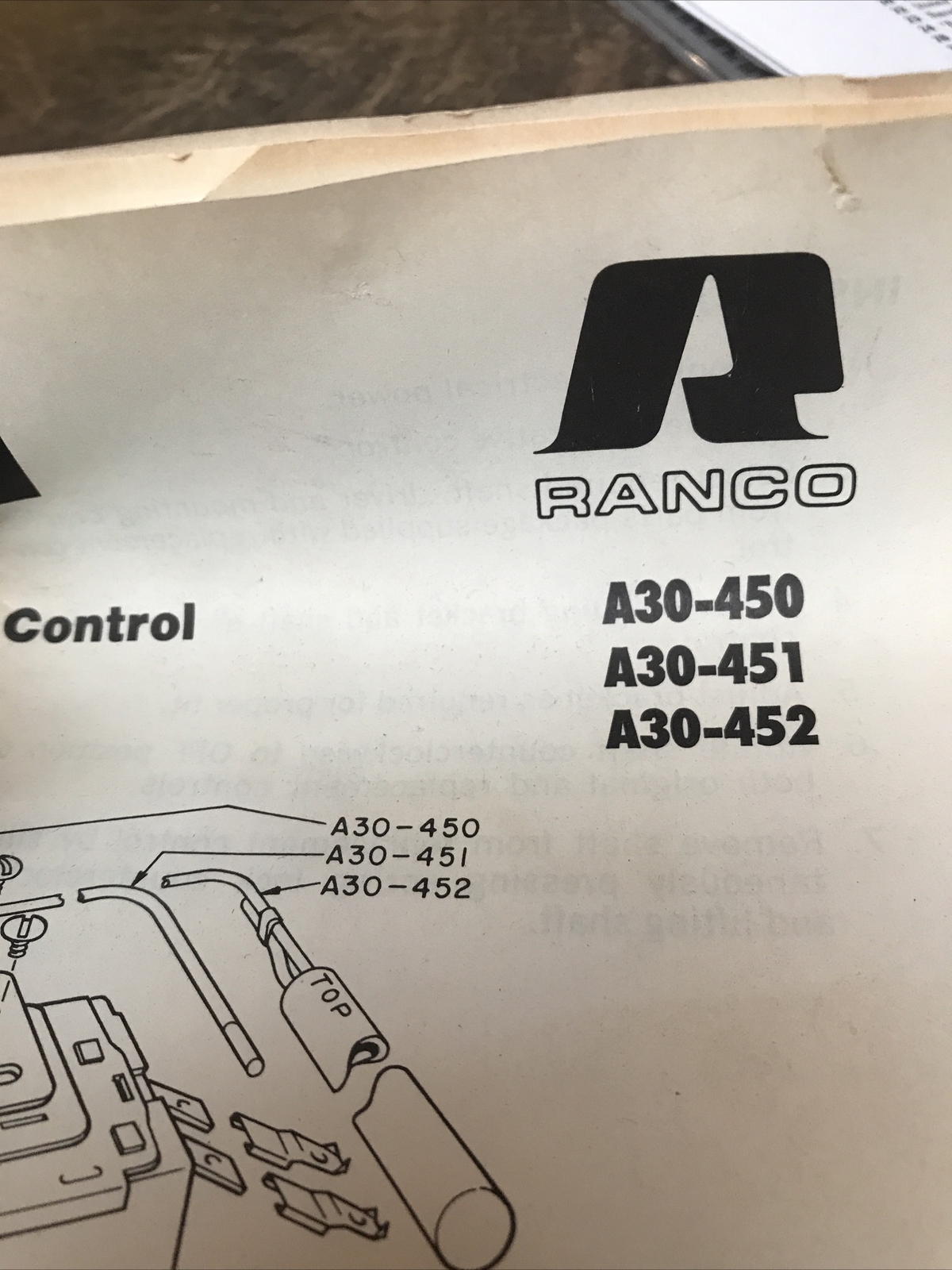 RANCO A30-451, ADAPTABLE ROOM AC AIR CONDITIONER CONTROL Free Shipping