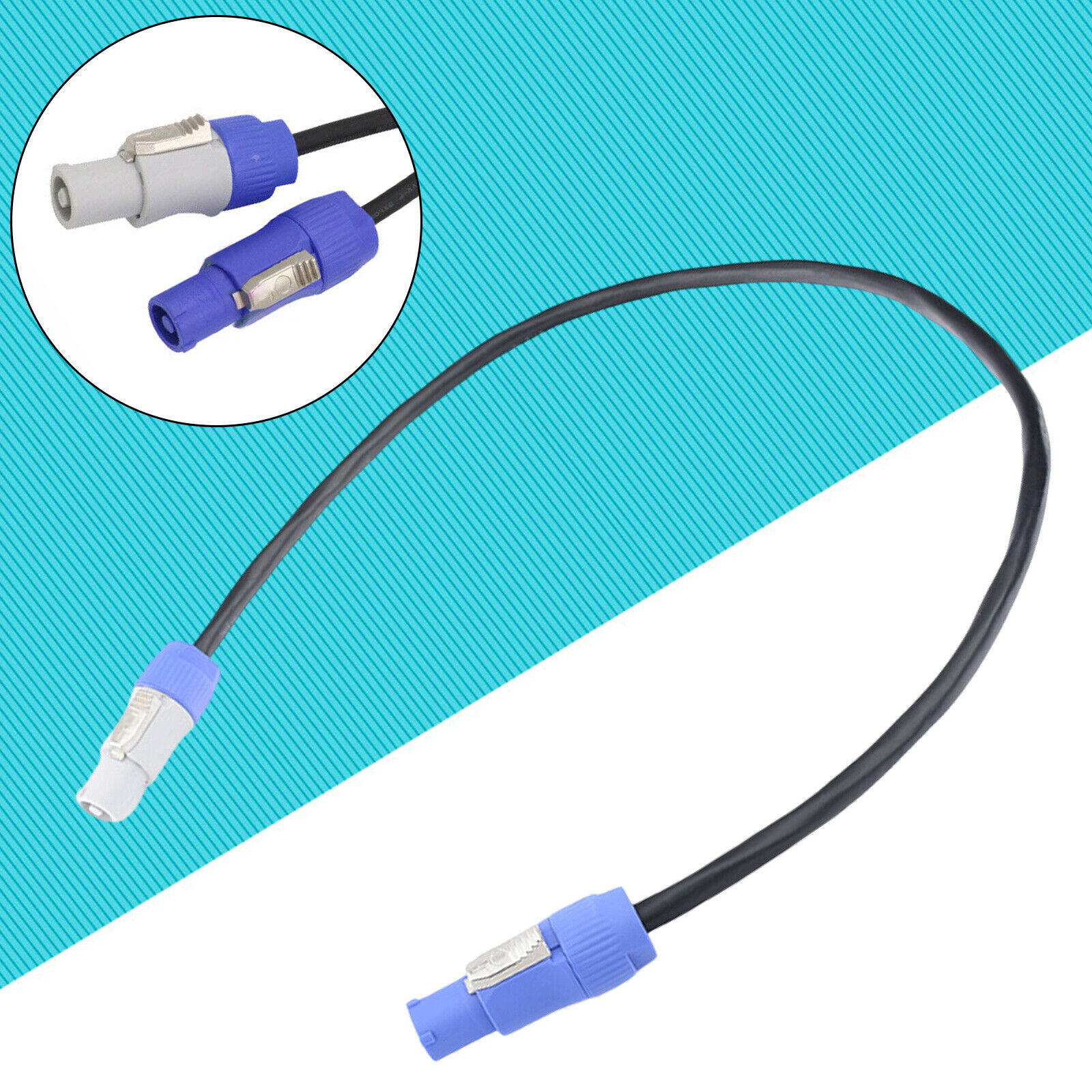 5-Pack 5ft Powercon Extended Cable Power Plug Male to Female for Stage Par Light