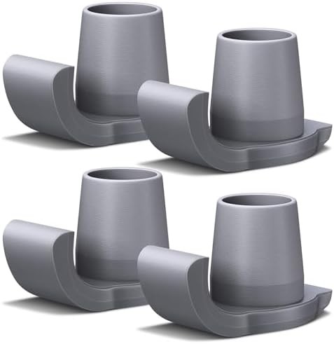 Walker Ski Glides, 4 Pack Walker Accessories for Fold Walkers | Universal 1-1/8i