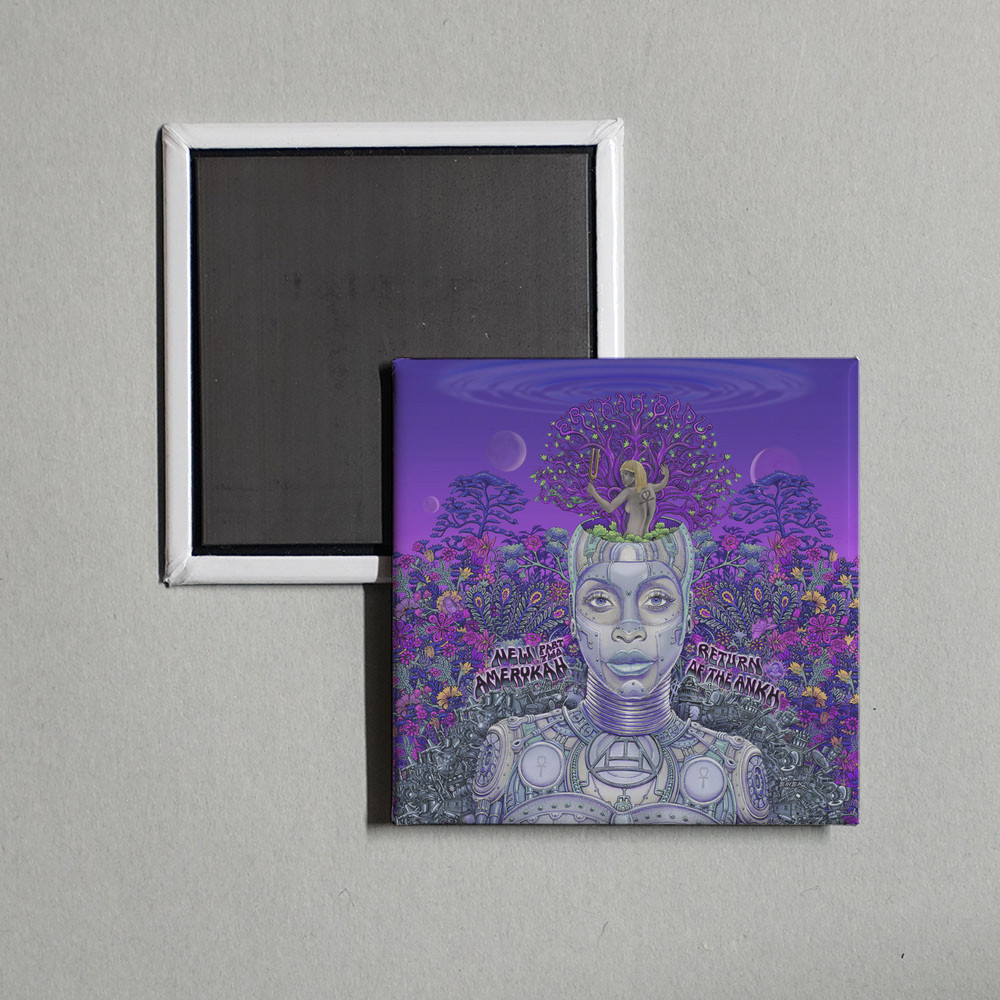 Erykah Badu - New Amerykah Part Two Return Of T Album Cover Locker Fridge Magnet