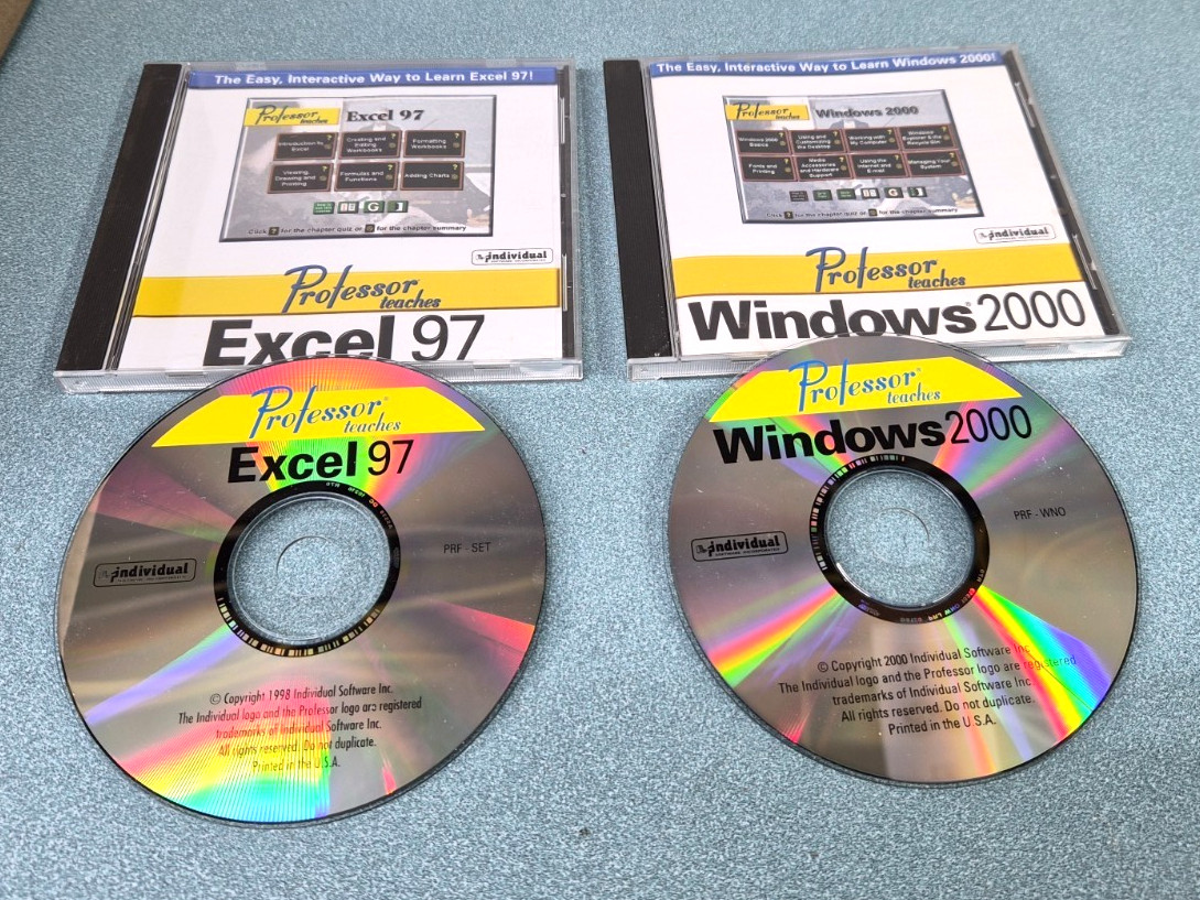 Microsoft Office 97 Pro Netscape Running Windows 98 CD Professor Teaches Lot