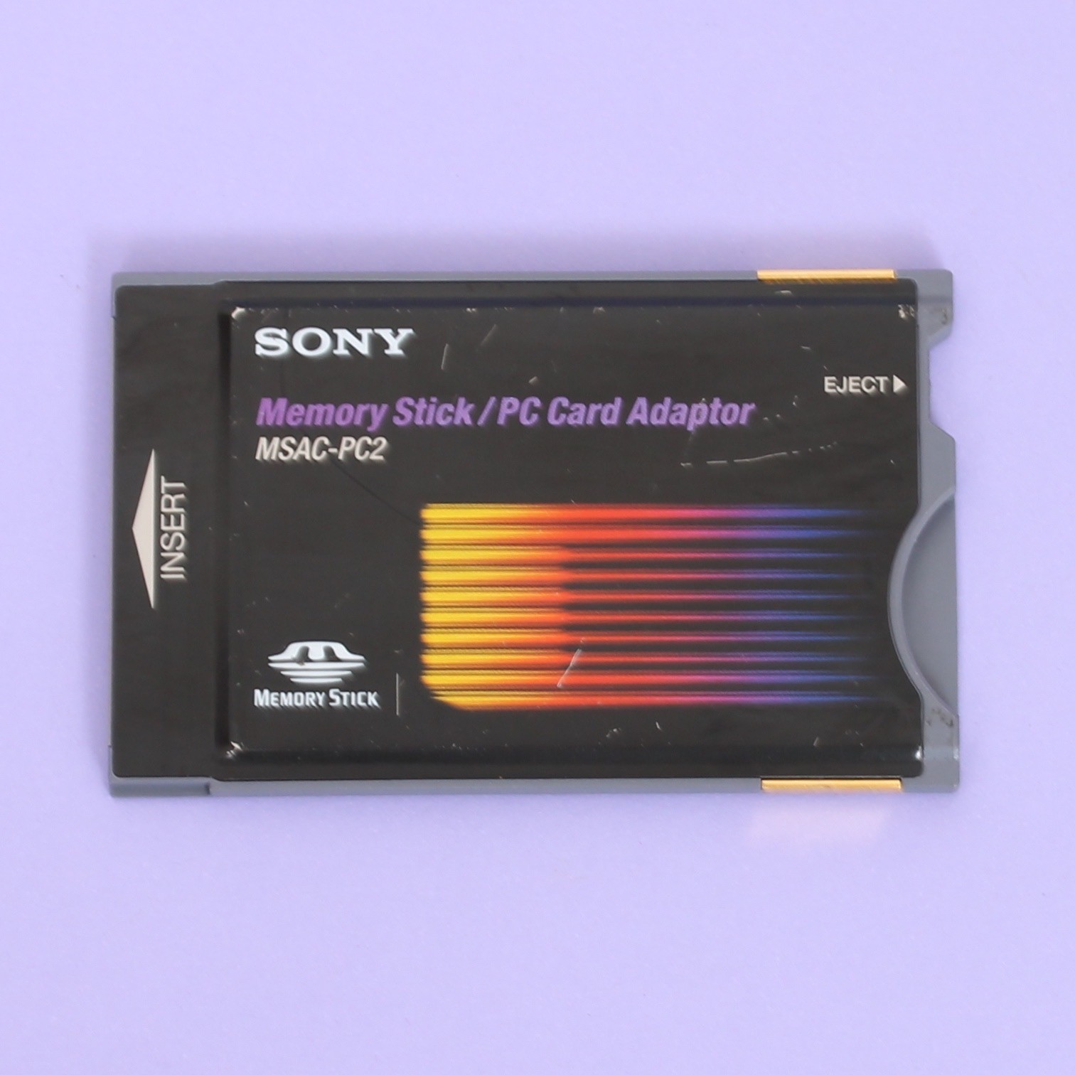 Genuine Sony PCMCIA PC Card to Memory Stick MS Adapter Reader Writer [MSAC-PC2]