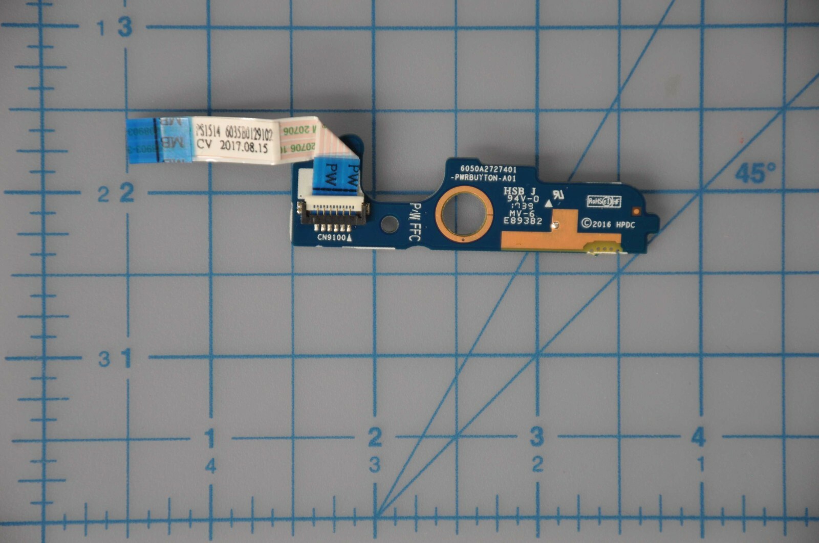 HP Power Button Board con cable Grade A 6035B0129102
