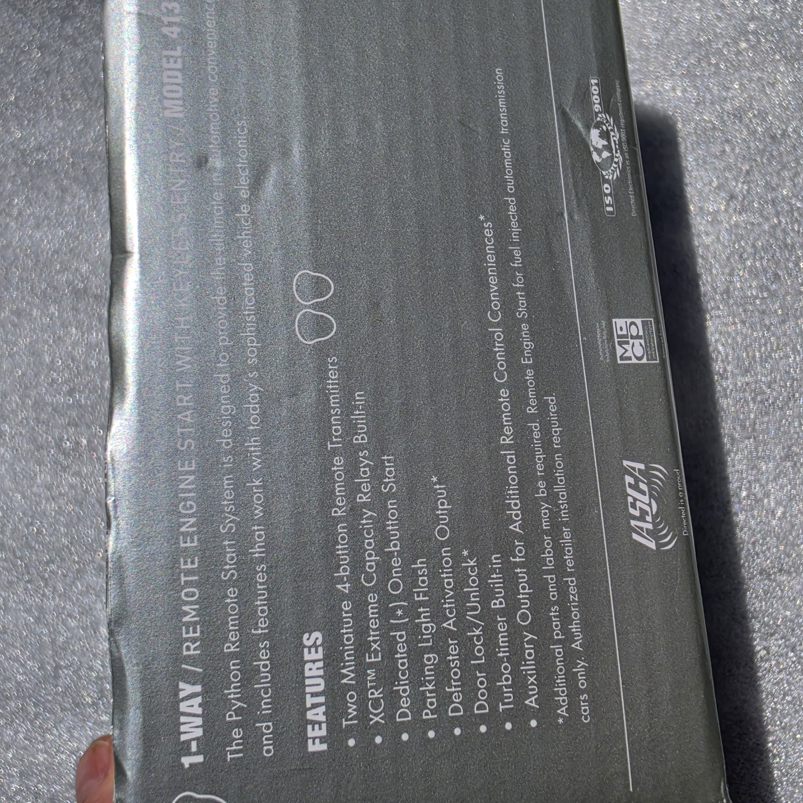 Python 413 Remote Start System, 2 EZSDEI474P, 2 codes Remotes. Unused In Box.