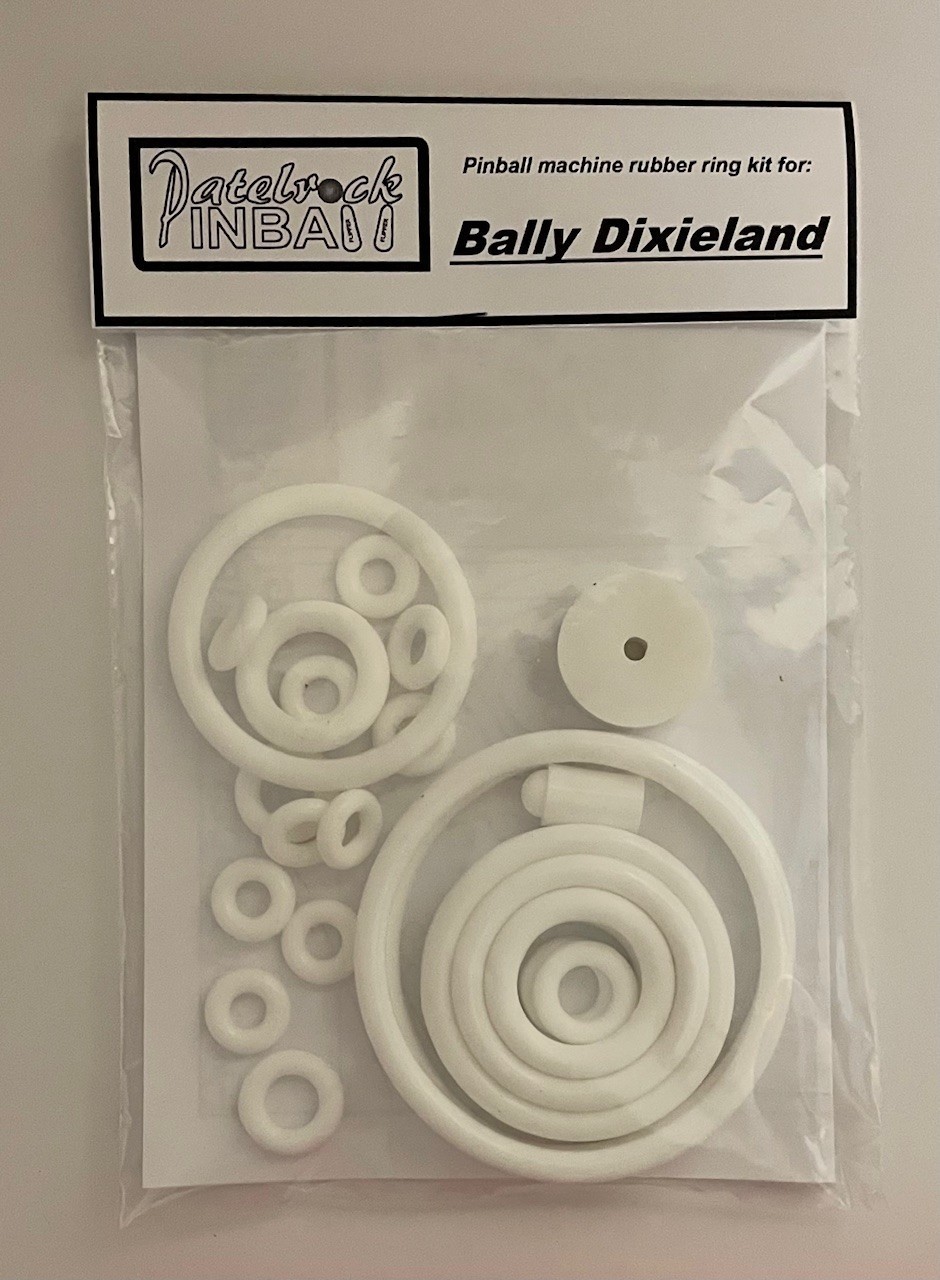 1968 Bally Dixieland Pinball Machine Rubber Ring Kit