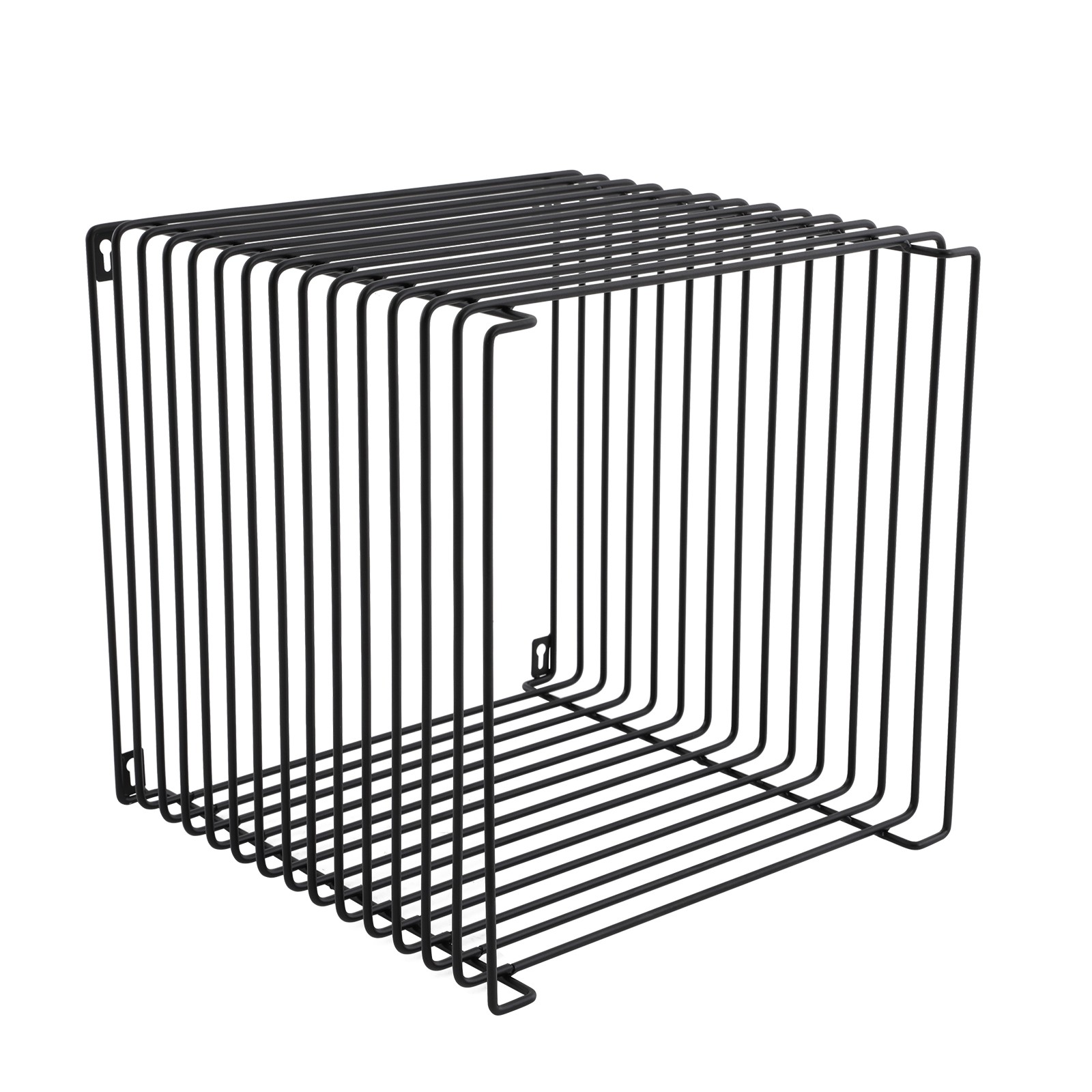 4-color Square Side Table, Iron Multi-Purpose Side Table, Square Cage End Table