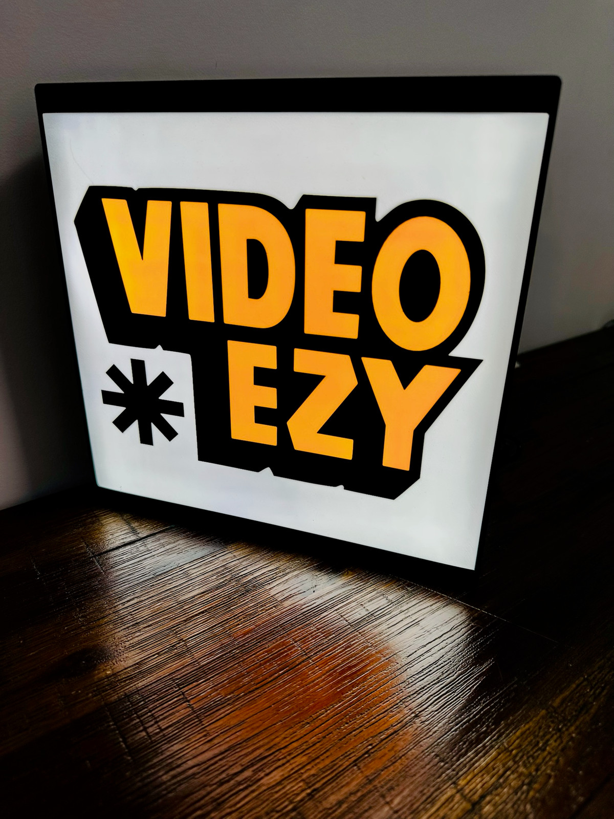 Video Ezy Logo - Light Up Logo/Wall Art