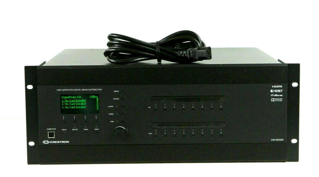 Late Version CRESTRON DM-MD8X8 DigitalMedia 8x8 HDMI Matrix Switcher h261