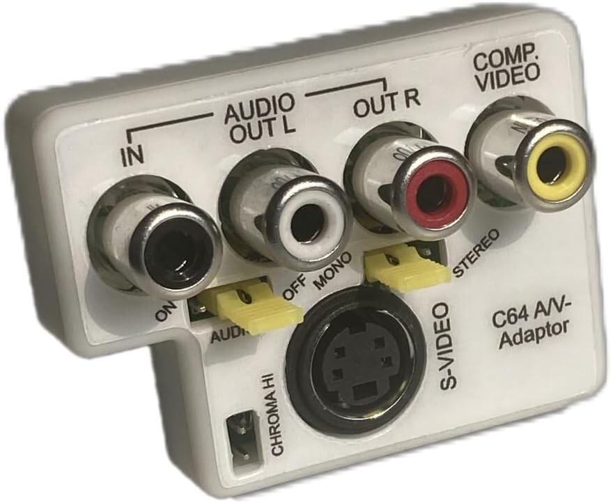Commodore 64/128 AV Adaptor - S-Video Composite & 2ch Audio L/R