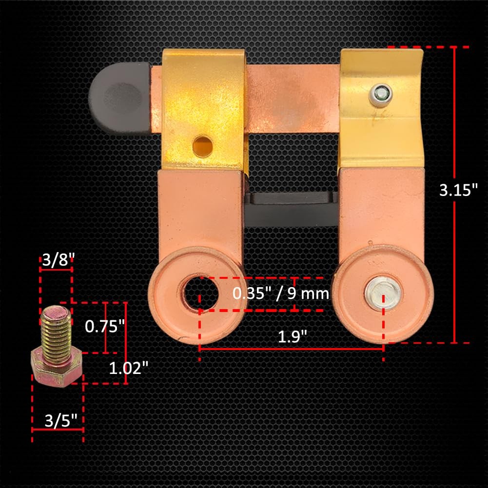 Ampper Side Post Battery Disconnect Switch 12V 24V, Post, Knife Blade