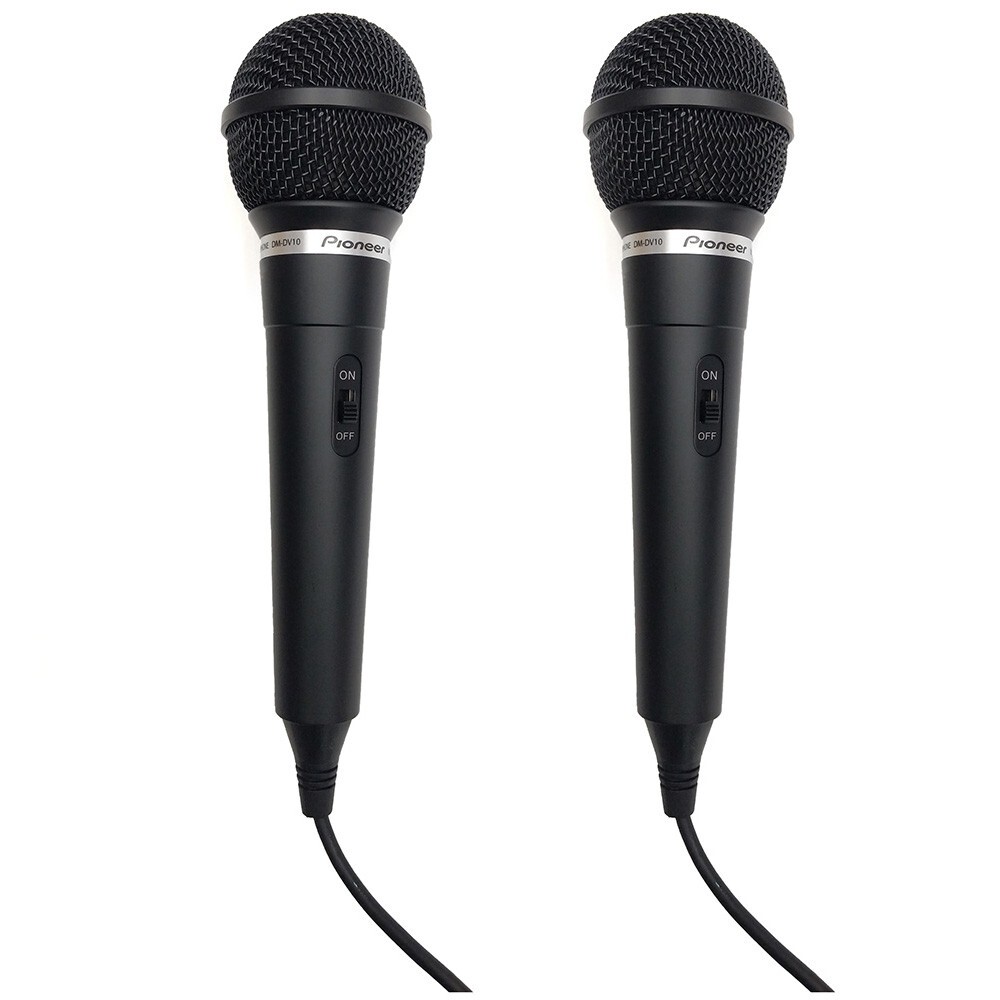 Pioneer DM-DV10 Vocal Stage Performance Wired Microphone Karaoke Mic 2-PACK