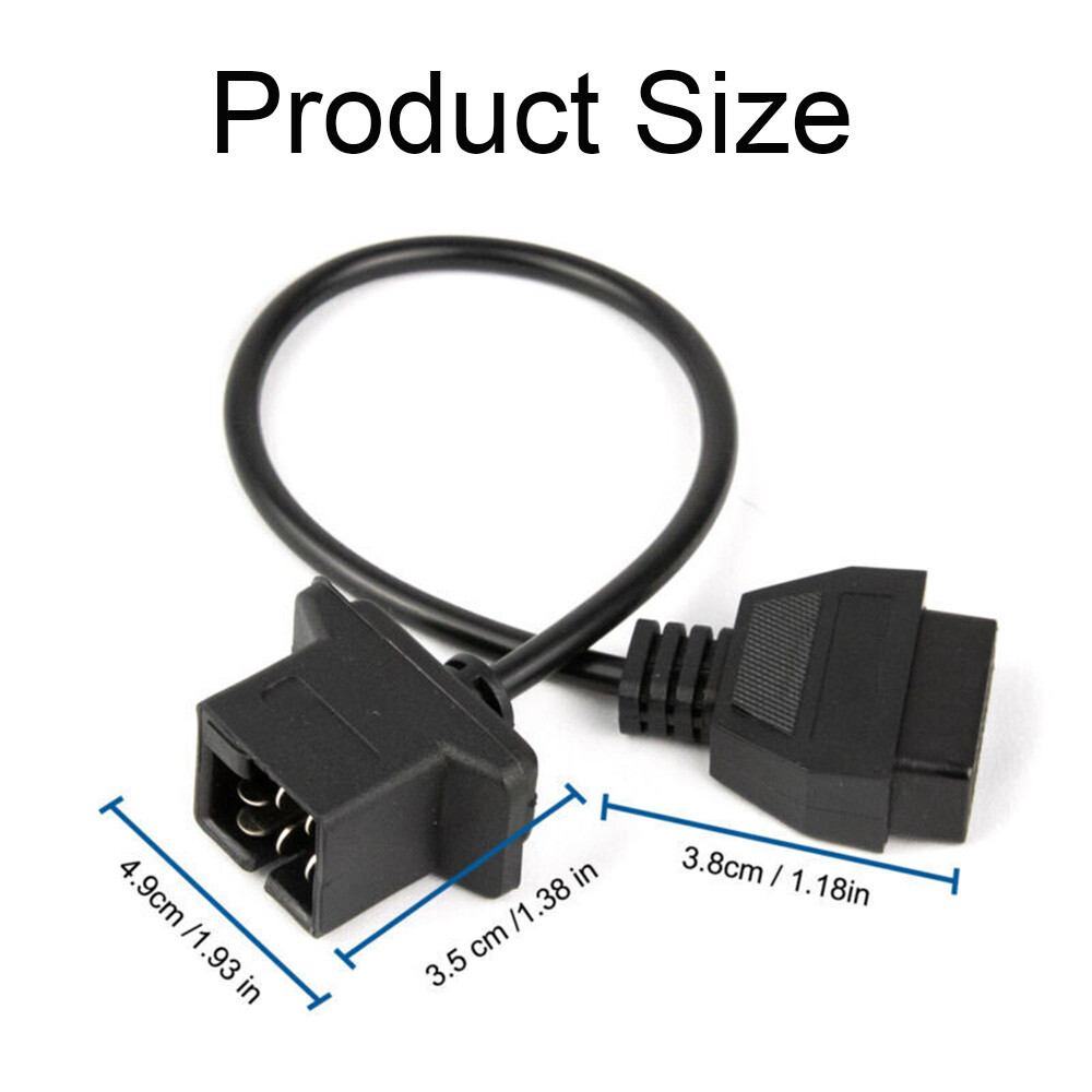 6 Pin OBD to OBD2 Check Engine Adapter Cable Code Reader For Chrysler Jeep Dodge